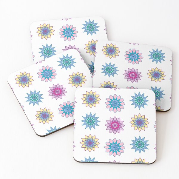 Item preview, Colorful spirograph like retro geometric design designed and sold by tandaleah.