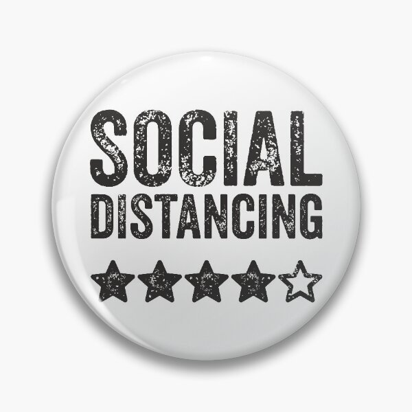 Item preview, Social Distancing 4 stars TShirt designed and sold by lxmag.