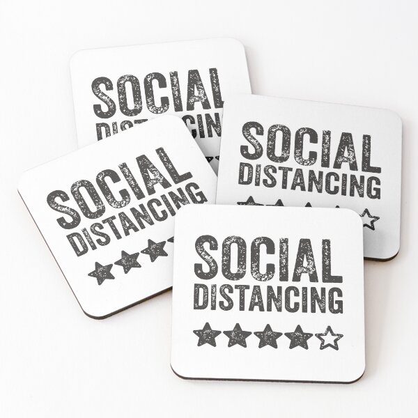 Item preview, Social Distancing 4 stars TShirt designed and sold by lxmag.