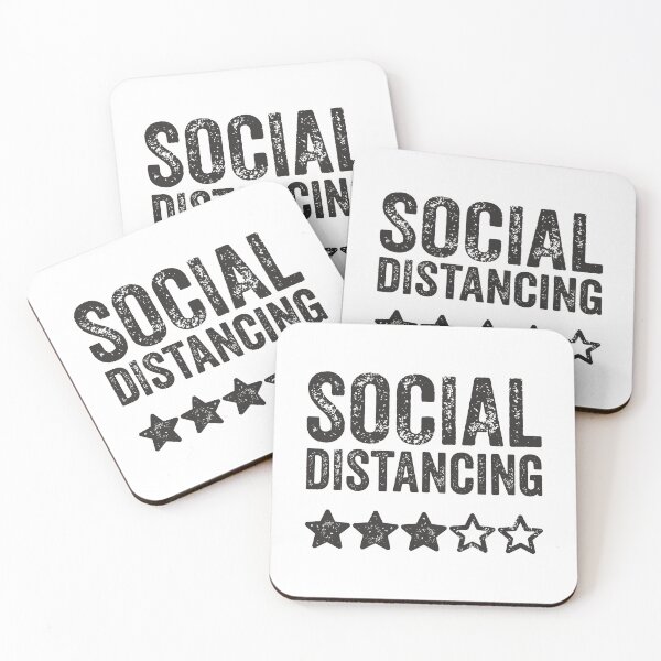 Item preview, Social Distancing 3 stars TShirt designed and sold by lxmag.