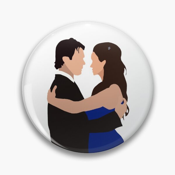 Item preview, damon and elena sticker designed and sold by alyssarae12.