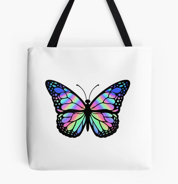 Butterfly Holographic Handbag sold acrylic box bag