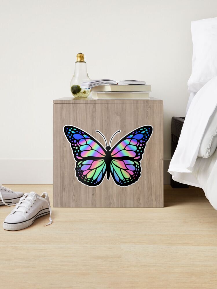 Holographic Resin Stickers- Dove Butterfly Heart series – Khushi Handicrafts