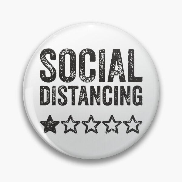 Item preview, Social Distancing 1 star TShirt designed and sold by lxmag.