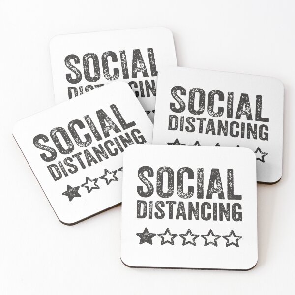 Item preview, Social Distancing 1 star TShirt designed and sold by lxmag.