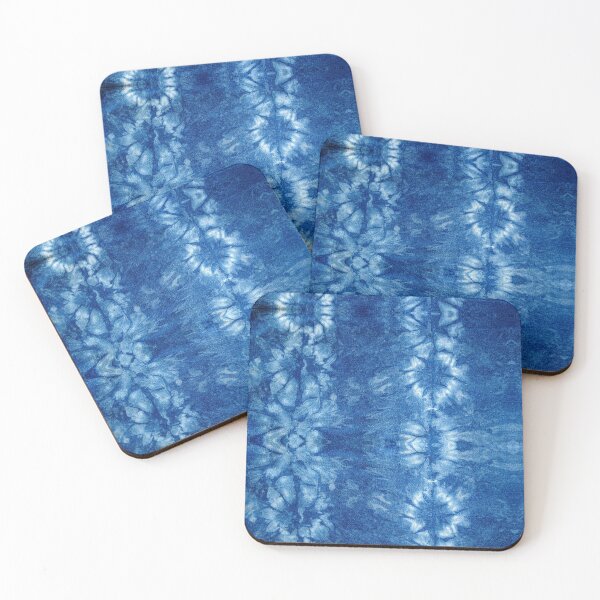 Item preview, Flower Blue and White tie dye pattern stripes designed and sold by creativinchi.