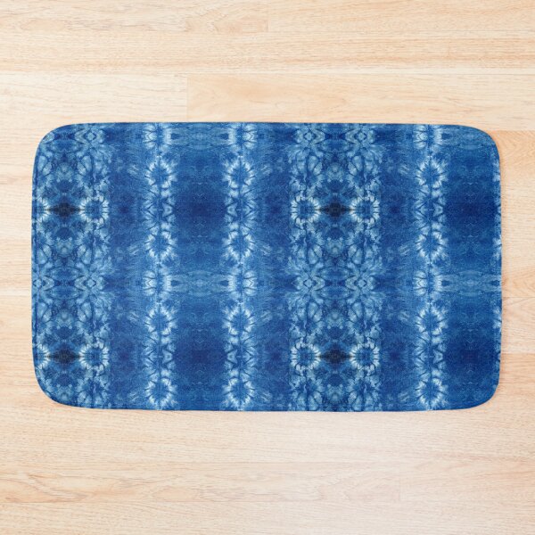 Item preview, Flower Blue and White tie dye pattern stripes designed and sold by creativinchi.