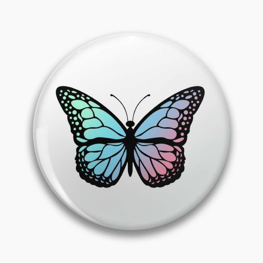 Pink and Purple Butterfly Pin | Novelty Pins | Unique Pins | Fun Pins | Cute Pins