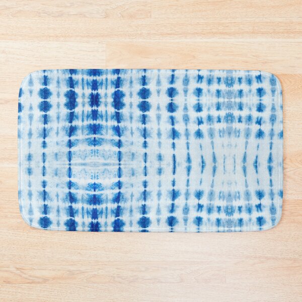 Item preview, Indigo Blue and white tie dye pattern lines designed and sold by creativinchi.