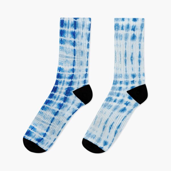 Item preview, Indigo Blue and white tie dye pattern lines designed and sold by creativinchi.