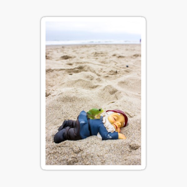 Beach Sleeper Gnome II Sticker