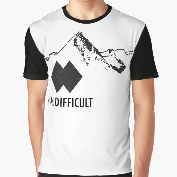 Double Black Diamond - I'm Difficult Graphic T-Shirt