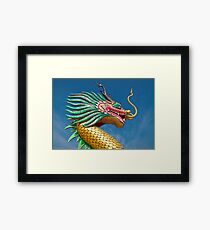 china dragon head Framed Print
