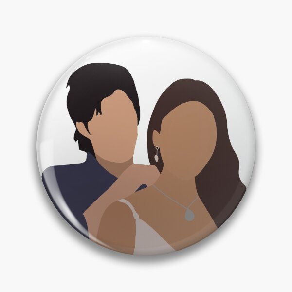 Item preview, damon and elena sticker  designed and sold by alyssarae12.