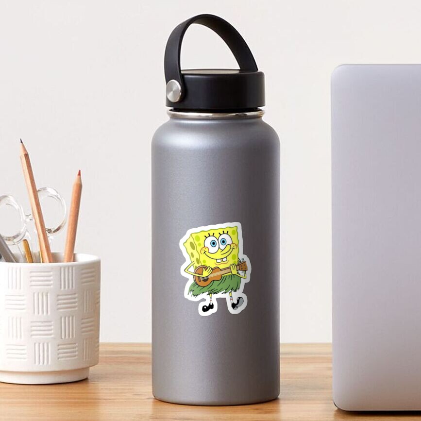 Spongebob Ukulele Sticker By Katecor11 Redbubble 0711