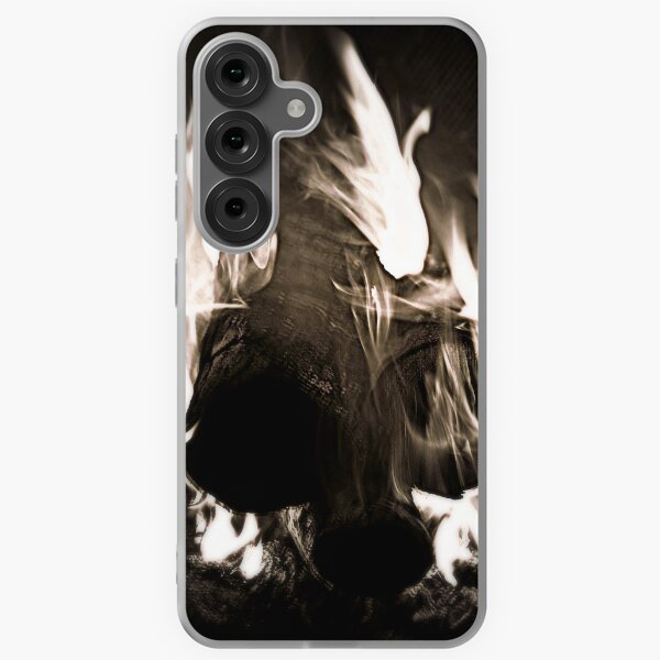 Black and White Fire Samsung Galaxy Soft Case