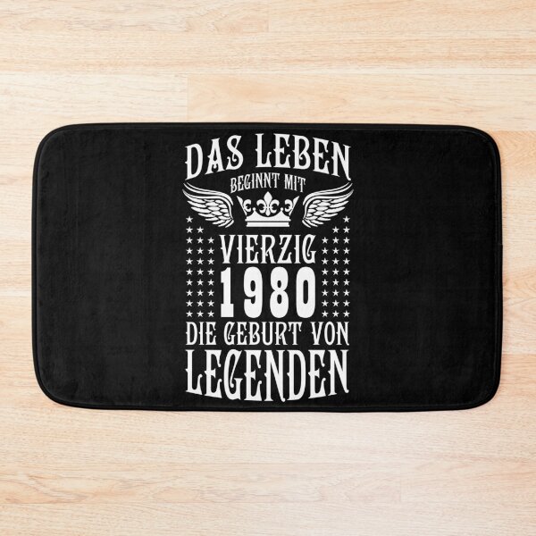 Item preview, Life begins at forty 40 1980 Birth of Legends 2020 designed and sold by Margarita-Art.