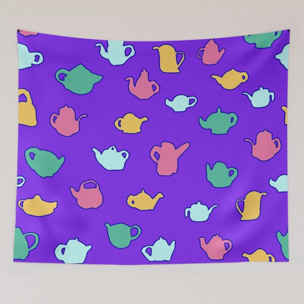 Item preview, Teapots Colorful Pattern designed and sold by tlemskaya.