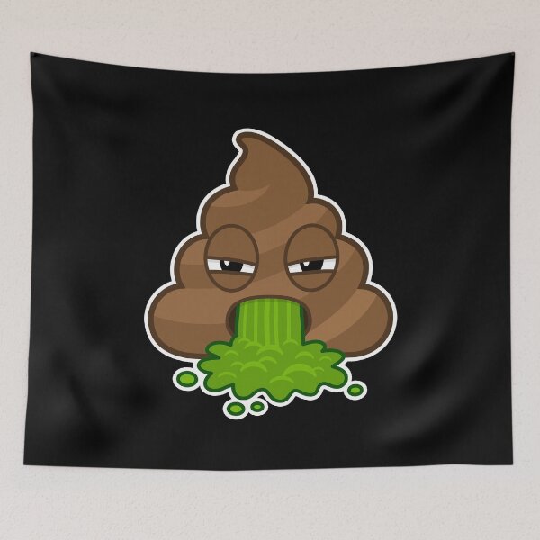 Item preview, VOMITING PILE OF POO designed and sold by designdistiller.