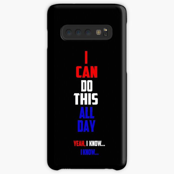Cap's Catchphrase In Red, White and Blue Samsung Galaxy Snap Case