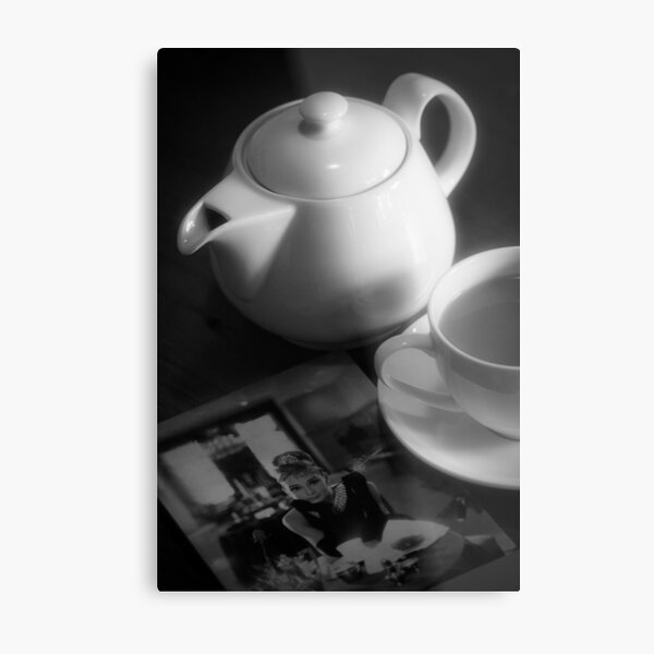 Breakfast with Audrey Metal Print