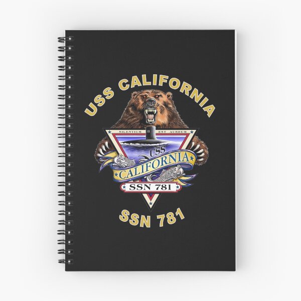 Artikelvorschau, SSN-781 USS Kalifornien Crest für dunkle Farben entworfen und verkauft von Nikki SpaceStuffPlus.