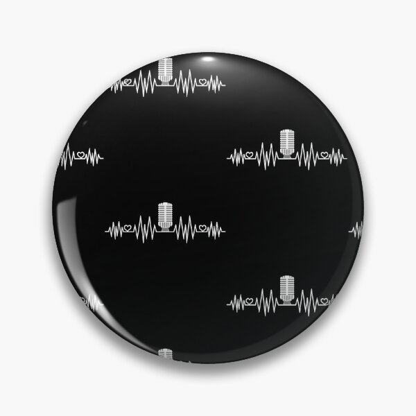 Item preview, Podcast Heartbeat Podcaster Host Heart Beat Tile Pattern designed and sold by perfectpresents.