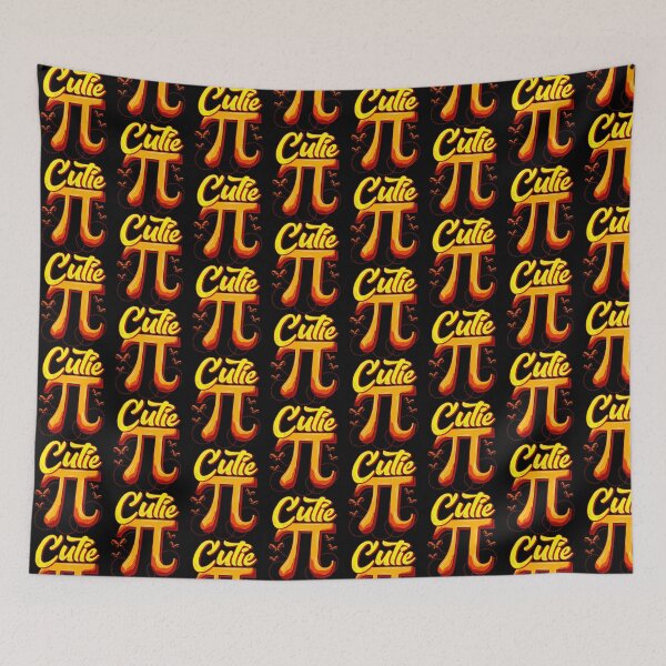 Item preview, Cute & Funny Cutie Pi Math Pie Butterfly Math Pun Tile Pattern designed and sold by perfectpresents.