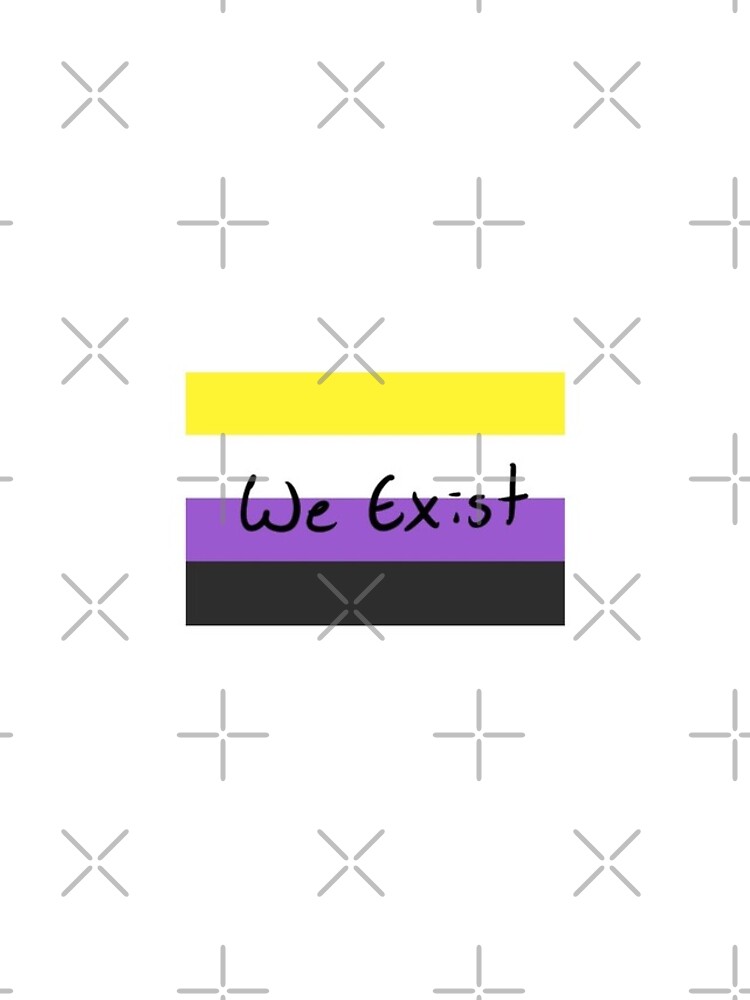 Thumbnail 4 of 4, iPhone Case, We exist - nonbinary designed and sold by sylvanknight.