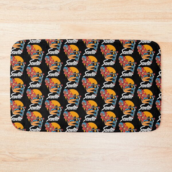 Item preview, Cute & Funny Scooter Kid Riding Tricks Tile Pattern designed and sold by perfectpresents.