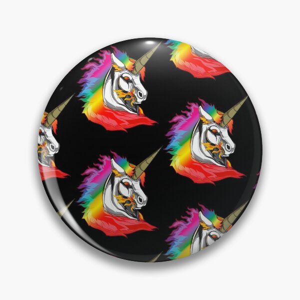 Item preview, Cute Metal Rainbow Unicorn Metallic Mythical Horse Tile Pattern designed and sold by perfectpresents.