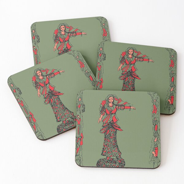 Item preview, Green and Red Goddess, TeresaTown at Redbubble 2016 designed and sold by Mark Stansberry.