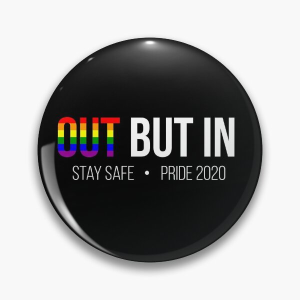 Aperçu de l'œuvre Fierté 2020 mais en sécurité pour la marche de la fierté LGBTQ virtuelle créée et vendue par DohDesigns.