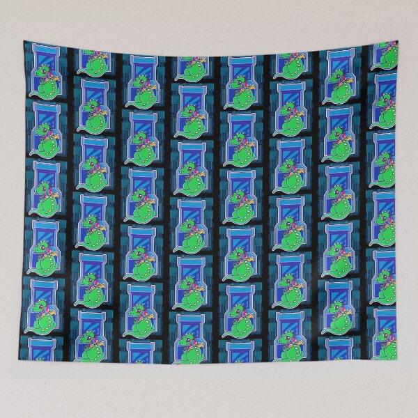 Item preview, Baby Dragon Gamer Cute & Funny Arcade Gaming Tile Pattern designed and sold by perfectpresents.