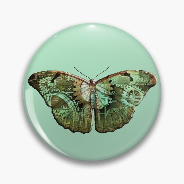 Item preview, Steampunk Butterfly - Green designed and sold by Retro Art Factory.