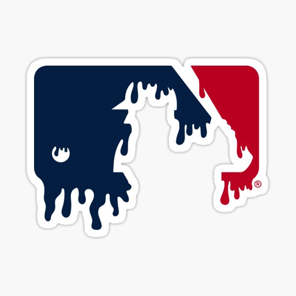 Drippy MLB Logo Sticker