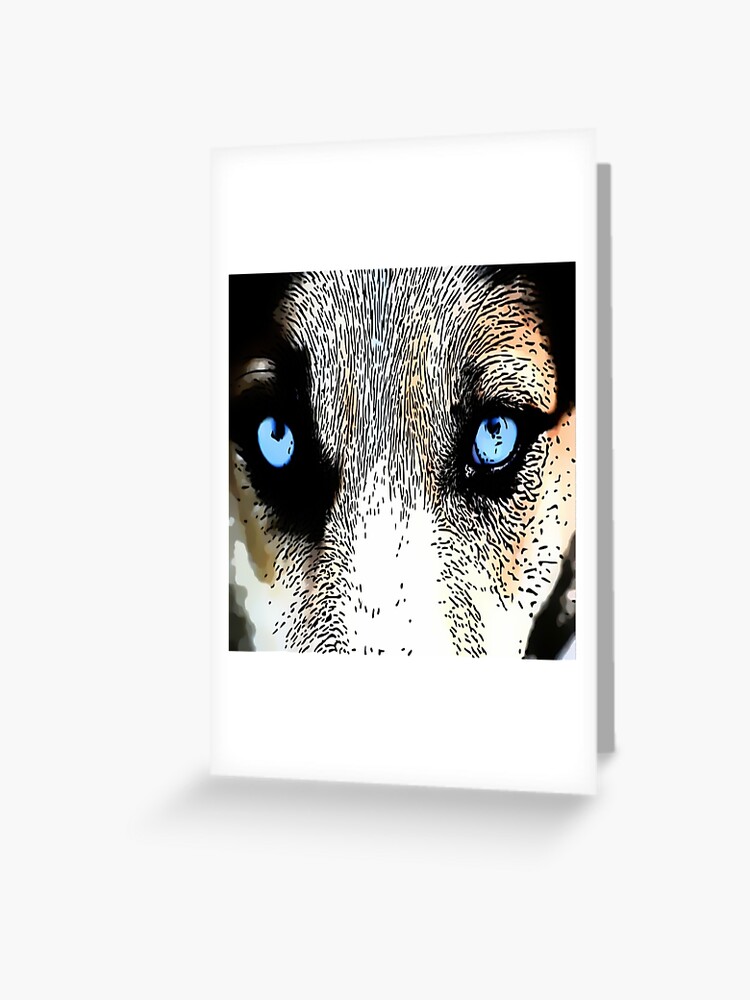 Wolf Eyes Animated Greeting Card By Mrchrisl Redbubble