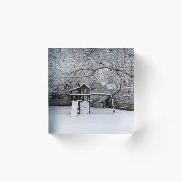 Snow Fort Acrylic Block
