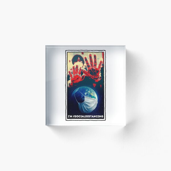 I’m Social Distancing Acrylic Block