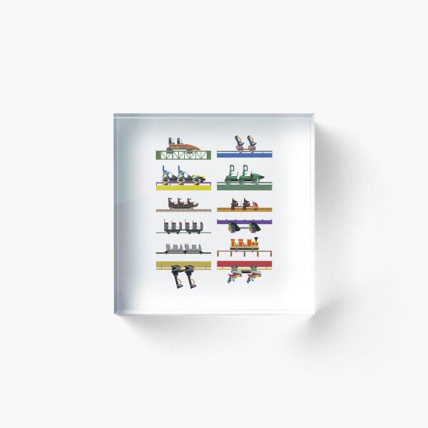 Item preview, Diseño de Six Flags Great Adventure Coaster Cars (con Jersey Devil) designed and sold by CoasterMerch.