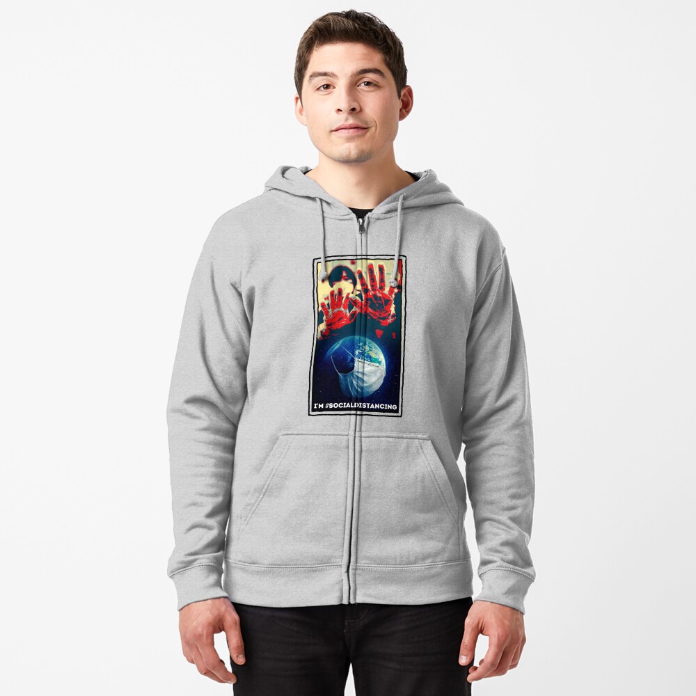 I’m Social Distancing Zipped Hoodie