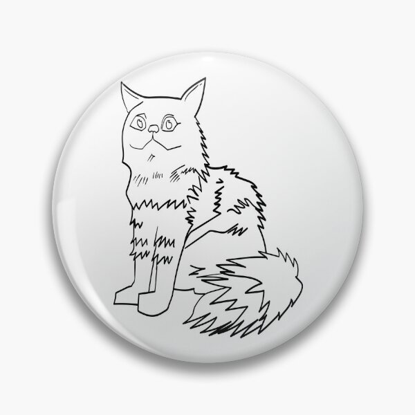 Artikelvorschau, Perserkatze Strichzeichnung entworfen und verkauft von Maxaint.