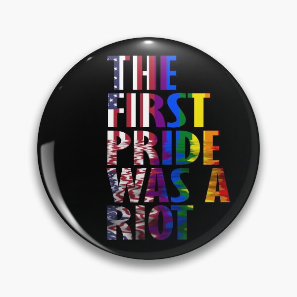 Item preview, The First Gay Pride was a Riot Abstract US Flag Design designed and sold by Nirvanibex.