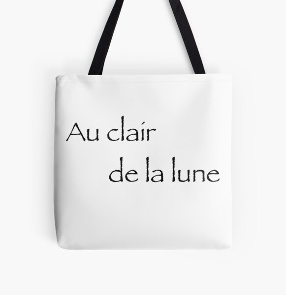 Au clair de la lune Tote Bag