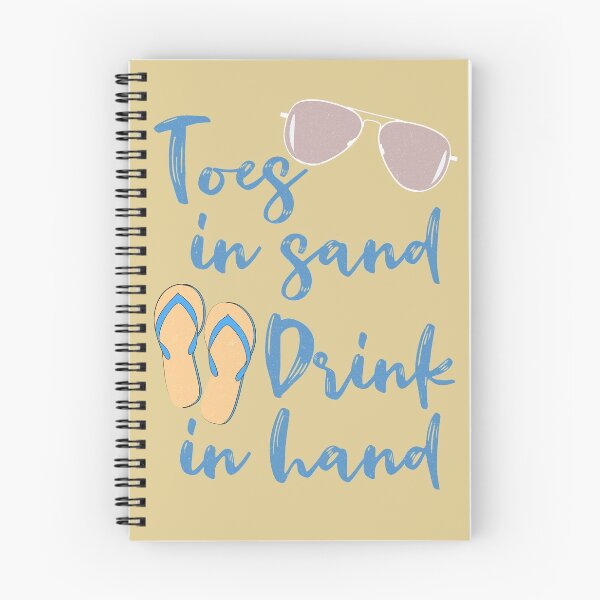 Item preview, Toes in Sand Drink in Hand Funny Beach Vacation designed and sold by unicornthreadz.