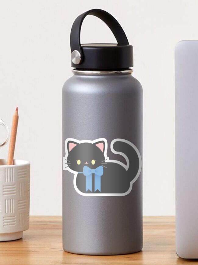 Thumbnail 1 of 3, Sticker, Grey Cat Loaf designed and sold by lucidly.