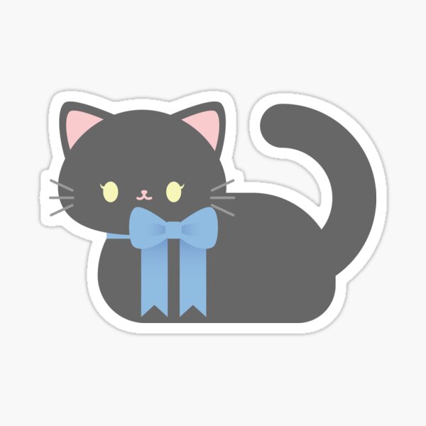 Grey Cat Loaf Sticker