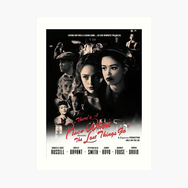 Legacies Film Noir Blanco y negro Hosie Imprimir póster de película Estilo Casablanca (sin bordes) Lámina artística