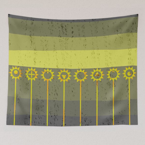 Item preview, Geometric Sunflower Landscape designed and sold by piedaydesigns.