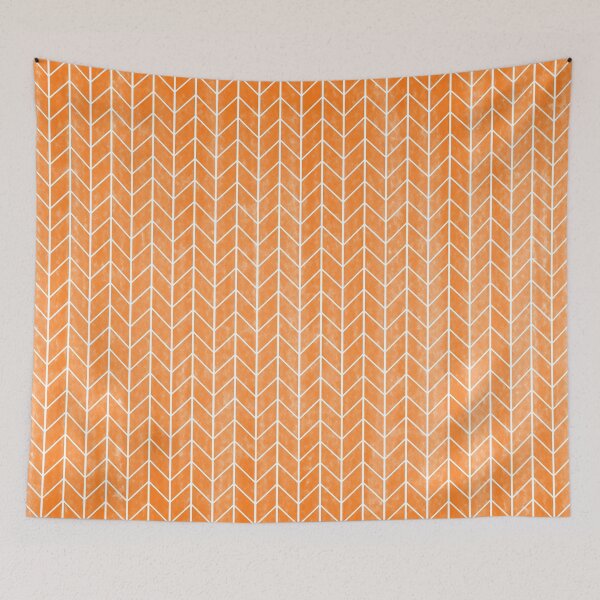 Item preview, Orange Herringbone designed and sold by piedaydesigns.
